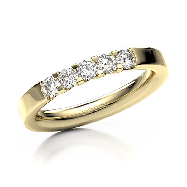 Memoire/Diamantring in Gelbgold 585 mit zus. 0,5 ct. Brillant tw, vs von acredo - A-12EXTG-G5-2LGKEZ Memoire/Diamantring in Gelbgold 585 mit zus. 0,5 ct. Brillant tw, vs von acredo - A-12EXTG-G5-2LGKEZ