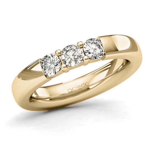 Memoire/Diamantring in Gelbgold 585 mit zus. 0,6 ct. Brillant tw, si von acredo - A-127MU5-G5-1C8V66Z Memoire/Diamantring in Gelbgold 585 mit zus. 0,6 ct. Brillant tw, si von acredo - A-127MU5-G5-1C8V66Z