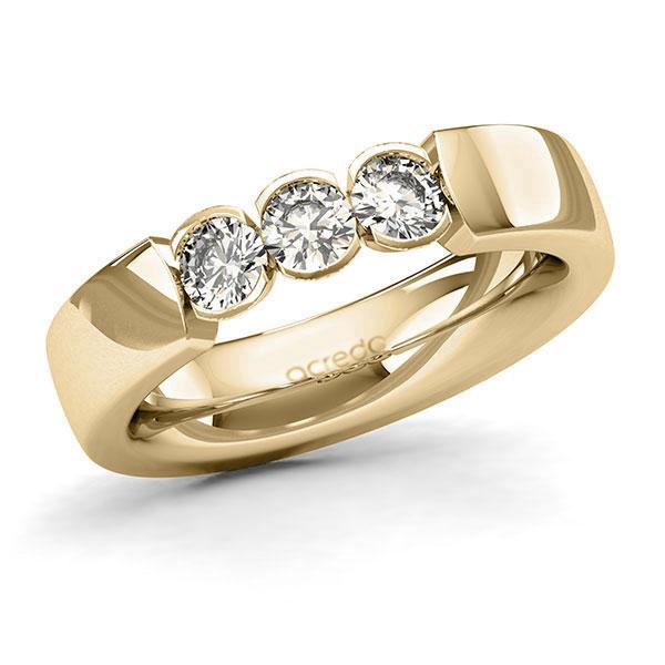 Memoire/Diamantring in Gelbgold 585 mit zus. 0,6 ct. Brillant tw, si von acredo - A-128Q2K-G5-1C8V66Z Memoire/Diamantring in Gelbgold 585 mit zus. 0,6 ct. Brillant tw, si von acredo - A-128Q2K-G5-1C8V66Z