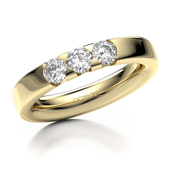 Memoire/Diamantring in Gelbgold 585 mit zus. 0,75 ct. Brillant tw, si von acredo - A-1270DY-G5-1C8V4GZ Memoire/Diamantring in Gelbgold 585 mit zus. 0,75 ct. Brillant tw, si von acredo - A-1270DY-G5-1C8V4GZ