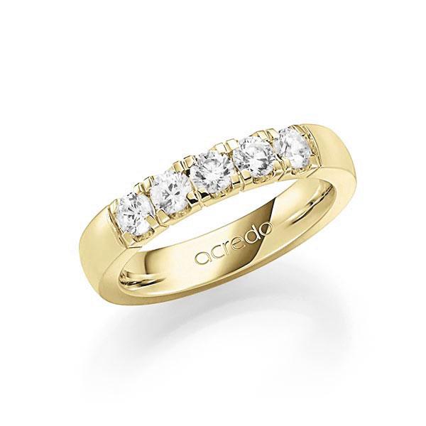 Memoire/Diamantring in Gelbgold 585 mit zus. 0,75 ct. Brillant tw, vs von acredo - A-SP6JW-G5-1C82KRZ Memoire/Diamantring in Gelbgold 585 mit zus. 0,75 ct. Brillant tw, vs von acredo - A-SP6JW-G5-1C82KRZ