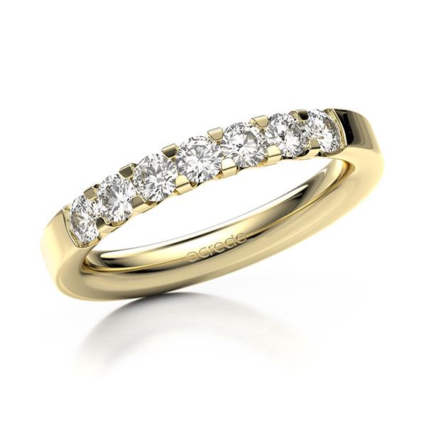 Memoire/Diamantring in Gelbgold 585 mit zus. 0,7 ct. Brillant tw, vs von acredo - A-12EXTW-G5-95PJRZ Memoire/Diamantring in Gelbgold 585 mit zus. 0,7 ct. Brillant tw, vs von acredo - A-12EXTW-G5-95PJRZ