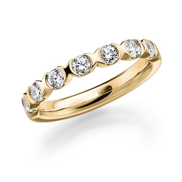 Memoire/Diamantring in Gelbgold 585 mit zus. 0,7 ct. Brillant tw, vs von acredo - A-3RZ5L-G5-3FTXXZ Memoire/Diamantring in Gelbgold 585 mit zus. 0,7 ct. Brillant tw, vs von acredo - A-3RZ5L-G5-3FTXXZ