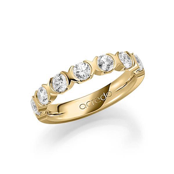 Memoire/Diamantring in Gelbgold 585 mit zus. 1,05 ct. Brillant tw, vs von acredo - A-7J0A1-G5-1C8846Z Memoire/Diamantring in Gelbgold 585 mit zus. 1,05 ct. Brillant tw, vs von acredo - A-7J0A1-G5-1C8846Z