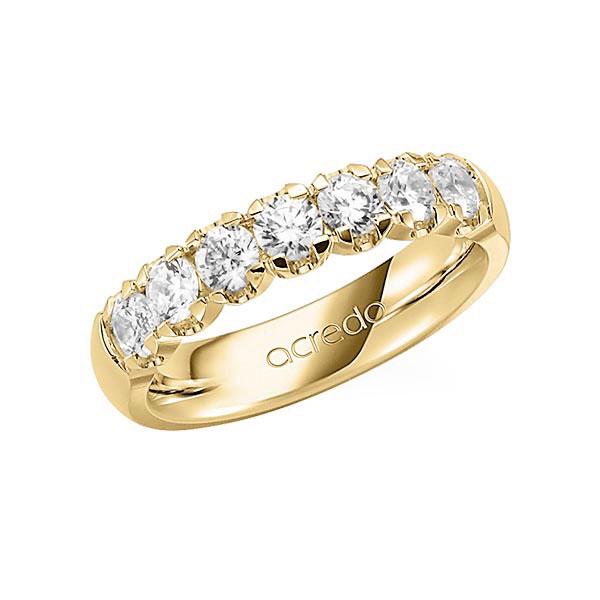 Memoire/Diamantring in Gelbgold 585 mit zus. 1,05 ct. Brillant tw, vs von acredo - A-7X1CL-G5-1C6ZV6Z Memoire/Diamantring in Gelbgold 585 mit zus. 1,05 ct. Brillant tw, vs von acredo - A-7X1CL-G5-1C6ZV6Z