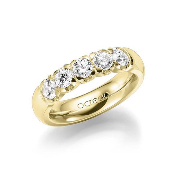 Memoire/Diamantring in Gelbgold 585 mit zus. 1,25 ct. Brillant tw, vs von acredo - A-SP5FG-G5-1C82LBZ Memoire/Diamantring in Gelbgold 585 mit zus. 1,25 ct. Brillant tw, vs von acredo - A-SP5FG-G5-1C82LBZ