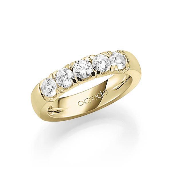 Memoire/Diamantring in Gelbgold 585 mit zus. 1,25 ct. Brillant tw, vs von acredo - A-SP6IR-G5-1C82LBZ Memoire/Diamantring in Gelbgold 585 mit zus. 1,25 ct. Brillant tw, vs von acredo - A-SP6IR-G5-1C82LBZ