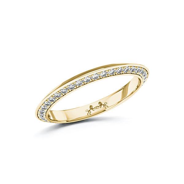 Memoire/Diamantring in Gelbgold 585 vollausgefasst mit zus. 0,41 ct. Brillant tw, si von Steinberg - Q-ZFSFP-G5-1U0IXPZ Memoire/Diamantring in Gelbgold 585 vollausgefasst mit zus. 0,41 ct. Brillant tw, si von Steinberg - Q-ZFSFP-G5-1U0IXPZ