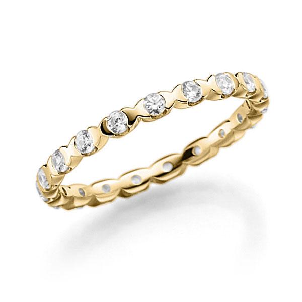 Memoire/Diamantring in Gelbgold 585 vollausgefasst mit zus. 0,4 ct. Brillant tw, vs von acredo - A-Z84DH-G5-BG5MLZ Memoire/Diamantring in Gelbgold 585 vollausgefasst mit zus. 0,4 ct. Brillant tw, vs von acredo - A-Z84DH-G5-BG5MLZ