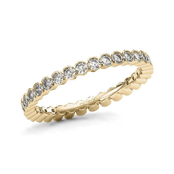 Memoire/Diamantring in Gelbgold 585 vollausgefasst mit zus. 1,02 ct. Brillant tw, si von acredo - A-11MRLN-G5-1TWLFIZ Memoire/Diamantring in Gelbgold 585 vollausgefasst mit zus. 1,02 ct. Brillant tw, si von acredo - A-11MRLN-G5-1TWLFIZ