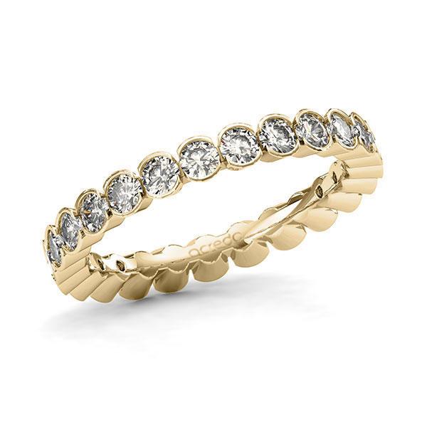 Memoire/Diamantring in Gelbgold 585 vollausgefasst mit zus. 1,5 ct. Brillant tw, si von acredo - A-128Q7M-G5-1UU2STZ Memoire/Diamantring in Gelbgold 585 vollausgefasst mit zus. 1,5 ct. Brillant tw, si von acredo - A-128Q7M-G5-1UU2STZ