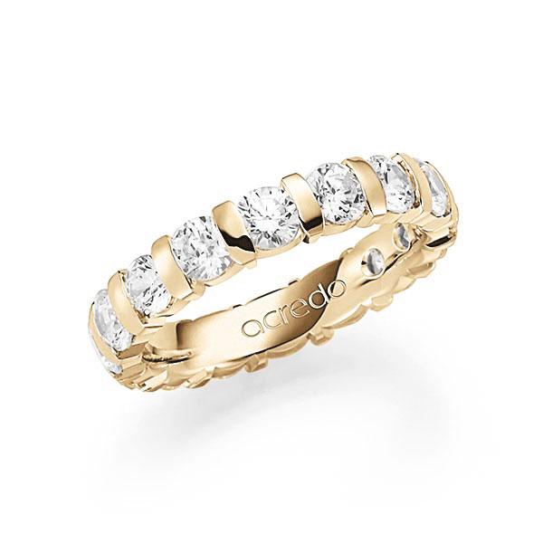 Memoire/Diamantring in Gelbgold 585 vollausgefasst mit zus. 3,2 ct. Brillant tw, vs von acredo - A-SP5J6-G5-1C865BZ Memoire/Diamantring in Gelbgold 585 vollausgefasst mit zus. 3,2 ct. Brillant tw, vs von acredo - A-SP5J6-G5-1C865BZ