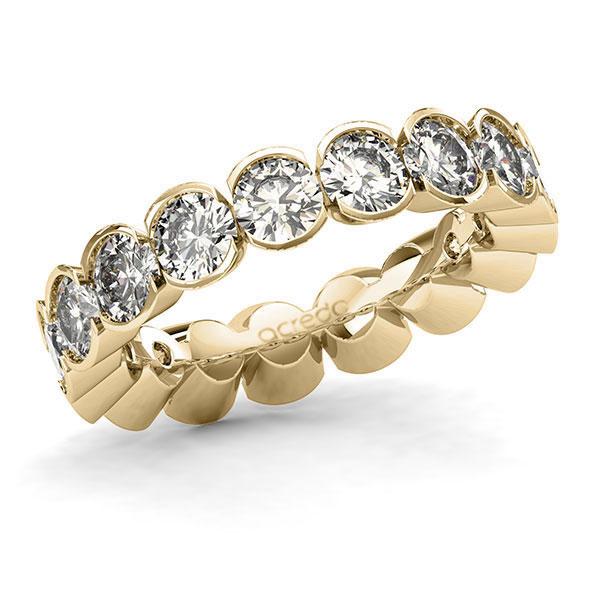 Memoire/Diamantring in Gelbgold 585 vollausgefasst mit zus. 4,25 ct. Brillant tw, si von acredo - A-128XFB-G5-1USA4BZ Memoire/Diamantring in Gelbgold 585 vollausgefasst mit zus. 4,25 ct. Brillant tw, si von acredo - A-128XFB-G5-1USA4BZ