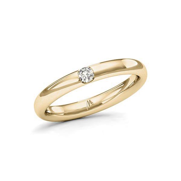Memoire/Diamantring in Gelbgold 750 mit zus. 0,08 ct. Brillant tw, vs von Merii - M-10Q1WU-G7-1SHJI9Z Memoire/Diamantring in Gelbgold 750 mit zus. 0,08 ct. Brillant tw, vs von Merii - M-10Q1WU-G7-1SHJI9Z