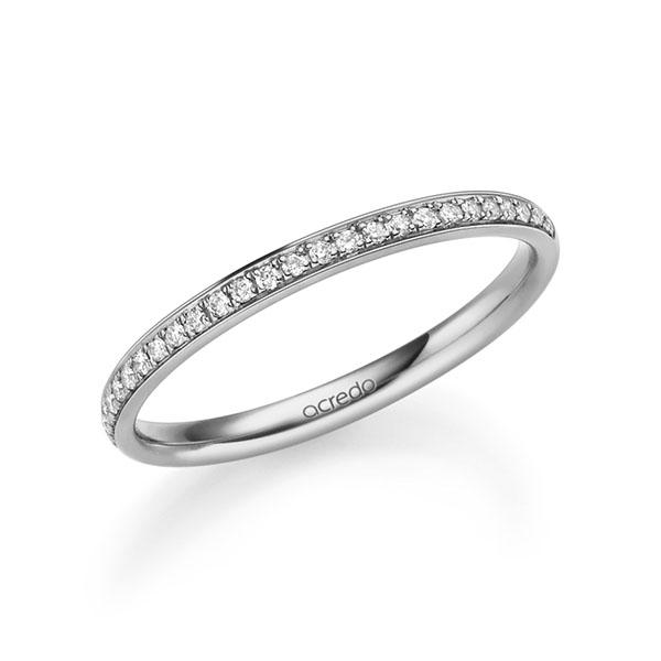 Memoire/Diamantring in Platin 600 halbausgefasst mit zus. 0,13 ct. Brillant tw, si von acredo - A-13B4W0-D3-1WL6SVZ Memoire/Diamantring in Platin 600 halbausgefasst mit zus. 0,13 ct. Brillant tw, si von acredo - A-13B4W0-D3-1WL6SVZ