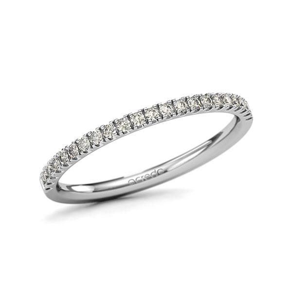 Memoire/Diamantring in Platin 600 halbausgefasst mit zus. 0,22 ct. Brillant tw, si von acredo - A-131E53-D3-1SYRISZ Memoire/Diamantring in Platin 600 halbausgefasst mit zus. 0,22 ct. Brillant tw, si von acredo - A-131E53-D3-1SYRISZ