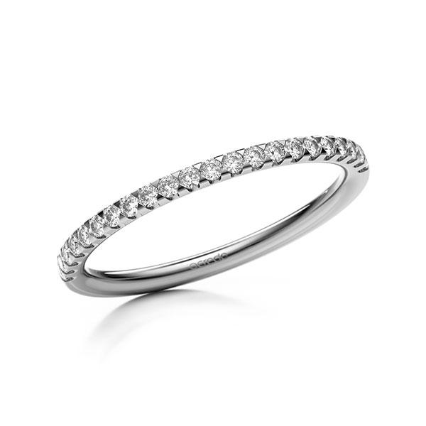 Memoire/Diamantring in Platin 600 halbausgefasst mit zus. 0,22 ct. Brillant tw, si von acredo - A-131E79-D3-1SYRISZ Memoire/Diamantring in Platin 600 halbausgefasst mit zus. 0,22 ct. Brillant tw, si von acredo - A-131E79-D3-1SYRISZ