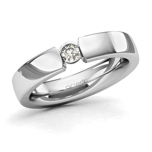 Memoire/Diamantring in Platin 600 mit zus. 0,15 ct. Brillant tw, si von acredo - A-131DNV-D3-2LGJ1Z Memoire/Diamantring in Platin 600 mit zus. 0,15 ct. Brillant tw, si von acredo - A-131DNV-D3-2LGJ1Z