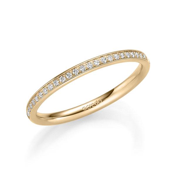 Memoire/Diamantring in Roségold 585 halbausgefasst mit zus. 0,13 ct. Brillant tw, si von acredo - A-13ASU1-E5-1WL6SVZ Memoire/Diamantring in Roségold 585 halbausgefasst mit zus. 0,13 ct. Brillant tw, si von acredo - A-13ASU1-E5-1WL6SVZ