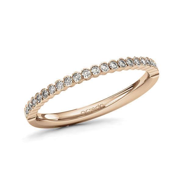 Memoire/Diamantring in Roségold 585 halbausgefasst mit zus. 0,24 ct. Brillant tw, si von acredo - A-1110GH-E5-1SYRKFZ Memoire/Diamantring in Roségold 585 halbausgefasst mit zus. 0,24 ct. Brillant tw, si von acredo - A-1110GH-E5-1SYRKFZ