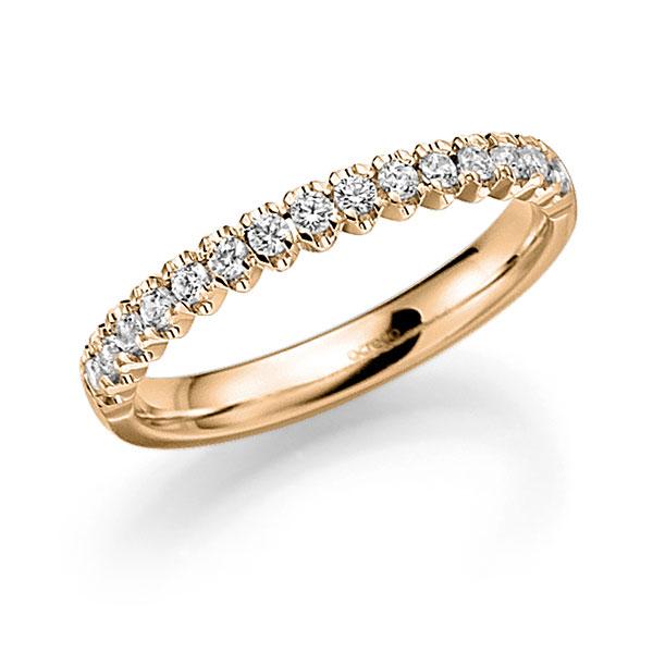 Memoire/Diamantring in Roségold 585 halbausgefasst mit zus. 0,34 ct. Brillant tw, vs von acredo - A-7X10W-E5-8XCVBZ Memoire/Diamantring in Roségold 585 halbausgefasst mit zus. 0,34 ct. Brillant tw, vs von acredo - A-7X10W-E5-8XCVBZ