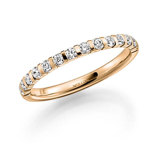 Memoire/Diamantring in Roségold 585 halbausgefasst mit zus. 0,3 ct. Brillant tw, vs von acredo - A-7X7MB-E5-9TPDLZ Memoire/Diamantring in Roségold 585 halbausgefasst mit zus. 0,3 ct. Brillant tw, vs von acredo - A-7X7MB-E5-9TPDLZ