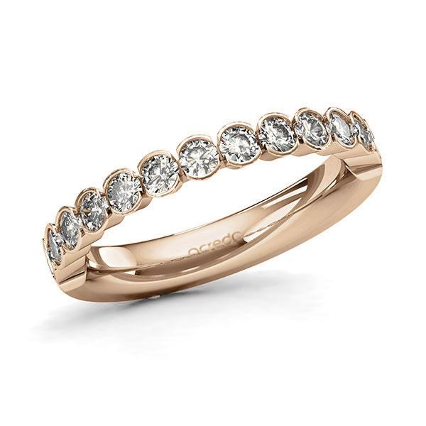 Memoire/Diamantring in Roségold 585 halbausgefasst mit zus. 0,78 ct. Brillant tw, si von acredo - A-128XR1-E5-AW58LZ Memoire/Diamantring in Roségold 585 halbausgefasst mit zus. 0,78 ct. Brillant tw, si von acredo - A-128XR1-E5-AW58LZ