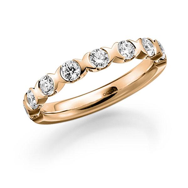 Memoire/Diamantring in Roségold 585 halbausgefasst mit zus. 0,8 ct. Brillant tw, vs von acredo - A-3RZ57-E5-3FTXYZ Memoire/Diamantring in Roségold 585 halbausgefasst mit zus. 0,8 ct. Brillant tw, vs von acredo - A-3RZ57-E5-3FTXYZ