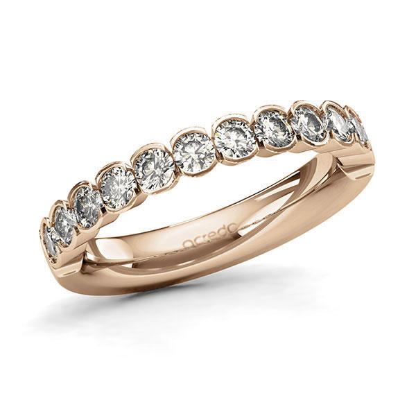 Memoire/Diamantring in Roségold 585 halbausgefasst mit zus. 0,96 ct. Brillant tw, si von acredo - A-128XR4-E5-1UU2SSZ Memoire/Diamantring in Roségold 585 halbausgefasst mit zus. 0,96 ct. Brillant tw, si von acredo - A-128XR4-E5-1UU2SSZ
