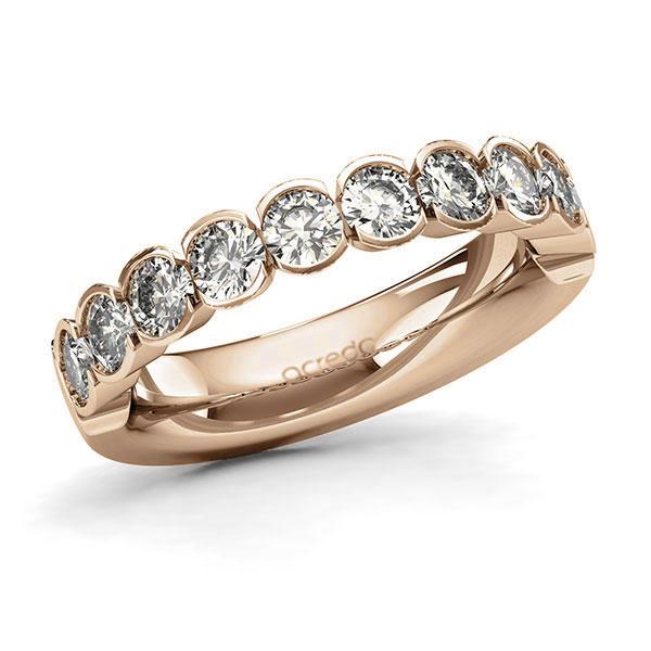 Memoire/Diamantring in Roségold 585 halbausgefasst mit zus. 1,5 ct. Brillant tw, si von acredo - A-128XRC-E5-1C8CYWZ Memoire/Diamantring in Roségold 585 halbausgefasst mit zus. 1,5 ct. Brillant tw, si von acredo - A-128XRC-E5-1C8CYWZ