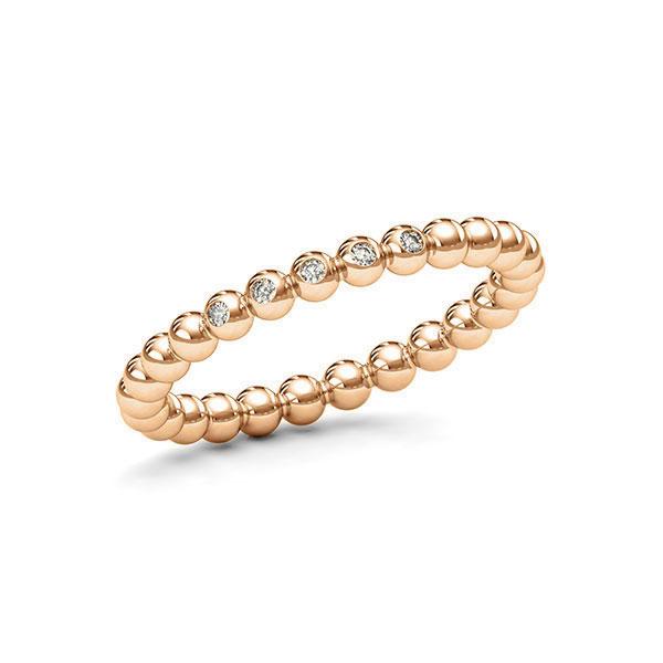 Memoire/Diamantring in Roségold 585 mit zus. 0,04 ct. tw, si von 123GOLD - E-113X7E-E5-1T2TWSZ Memoire/Diamantring in Roségold 585 mit zus. 0,04 ct. tw, si von 123GOLD - E-113X7E-E5-1T2TWSZ