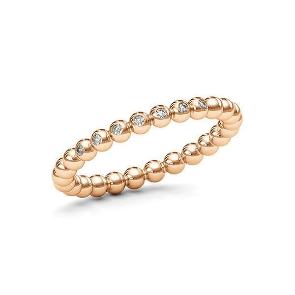 Memoire/Diamantring in Roségold 585 mit zus. 0,056 ct. tw, si von 123gold - E-11DYPV-E5-1T2TWTZ Memoire/Diamantring in Roségold 585 mit zus. 0,056 ct. tw, si von 123gold - E-11DYPV-E5-1T2TWTZ