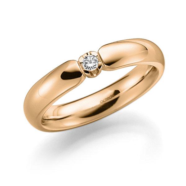 Memoire/Diamantring in Roségold 585 mit zus. 0,06 ct. Brillant tw, vs von acredo - A-7X51R-E5-8Y0G6Z Memoire/Diamantring in Roségold 585 mit zus. 0,06 ct. Brillant tw, vs von acredo - A-7X51R-E5-8Y0G6Z