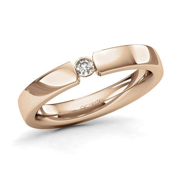 Memoire/Diamantring in Roségold 585 mit zus. 0,07 ct. Brillant tw, si von acredo - A-128XLW-E5-8XRMBZ Memoire/Diamantring in Roségold 585 mit zus. 0,07 ct. Brillant tw, si von acredo - A-128XLW-E5-8XRMBZ