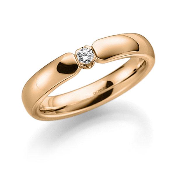 Memoire/Diamantring in Roségold 585 mit zus. 0,07 ct. Brillant tw, vs von acredo - A-7X13R-E5-8XDPRZ Memoire/Diamantring in Roségold 585 mit zus. 0,07 ct. Brillant tw, vs von acredo - A-7X13R-E5-8XDPRZ