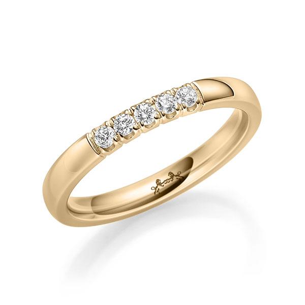 Memoire/Diamantring in Roségold 585 mit zus. 0,15 ct. Brillant tw, si von Steinberg - Q-11QQSZ-E5-1U0J1AZ Memoire/Diamantring in Roségold 585 mit zus. 0,15 ct. Brillant tw, si von Steinberg - Q-11QQSZ-E5-1U0J1AZ
