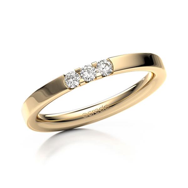 Memoire/Diamantring in Roségold 585 mit zus. 0,15 ct. Brillant tw, vs von acredo - A-12EZ1I-E5-8XDJWZ Memoire/Diamantring in Roségold 585 mit zus. 0,15 ct. Brillant tw, vs von acredo - A-12EZ1I-E5-8XDJWZ
