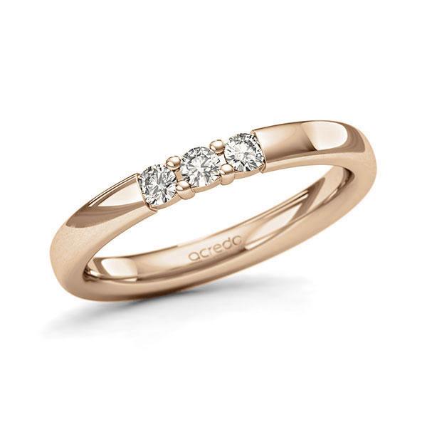 Memoire/Diamantring in Roségold 585 mit zus. 0,18 ct. Brillant tw, si von acredo - A-127QDT-E5-3GTDQZ Memoire/Diamantring in Roségold 585 mit zus. 0,18 ct. Brillant tw, si von acredo - A-127QDT-E5-3GTDQZ
