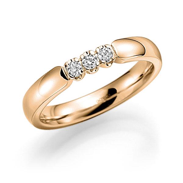 Memoire/Diamantring in Roségold 585 mit zus. 0,18 ct. Brillant tw, vs von acredo - A-7X136-E5-8Y0L1Z Memoire/Diamantring in Roségold 585 mit zus. 0,18 ct. Brillant tw, vs von acredo - A-7X136-E5-8Y0L1Z