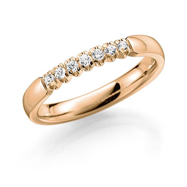 Memoire/Diamantring in Roségold 585 mit zus. 0,21 ct. Brillant tw, vs von acredo - A-7X11G-E5-97SDLZ Memoire/Diamantring in Roségold 585 mit zus. 0,21 ct. Brillant tw, vs von acredo - A-7X11G-E5-97SDLZ