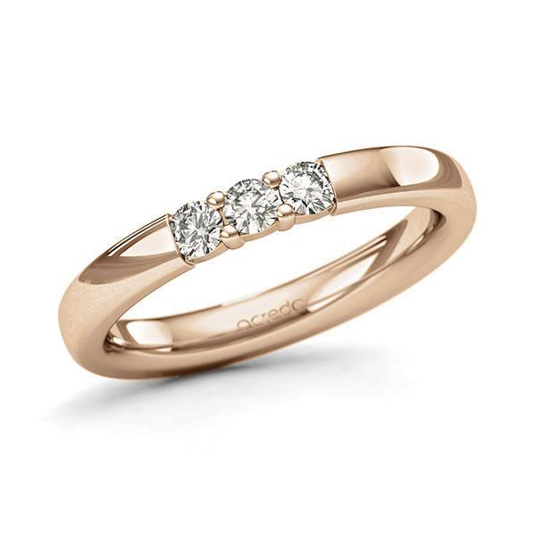 Memoire/Diamantring in Roségold 585 mit zus. 0,24 ct. Brillant tw, si von acredo - A-127QE0-E5-9QZ1GZ Memoire/Diamantring in Roségold 585 mit zus. 0,24 ct. Brillant tw, si von acredo - A-127QE0-E5-9QZ1GZ