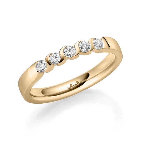 Memoire/Diamantring in Roségold 585 mit zus. 0,25 ct. Brillant tw, si von Steinberg - Q-11QRC2-E5-1U0J1CZ Memoire/Diamantring in Roségold 585 mit zus. 0,25 ct. Brillant tw, si von Steinberg - Q-11QRC2-E5-1U0J1CZ