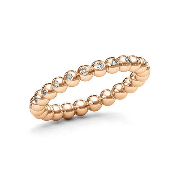 Memoire/Diamantring in Roségold 585 mit zus. 0,32 ct. tw, si von 123gold - E-113XFM-E5-1T2U1DZ Memoire/Diamantring in Roségold 585 mit zus. 0,32 ct. tw, si von 123gold - E-113XFM-E5-1T2U1DZ