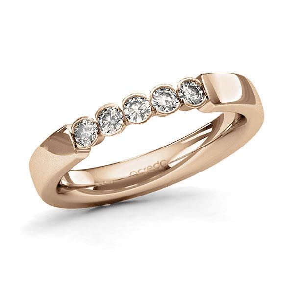Memoire/Diamantring in Roségold 585 mit zus. 0,3 ct. Brillant tw, si von acredo - A-128XP7-E5-2LHH0Z Memoire/Diamantring in Roségold 585 mit zus. 0,3 ct. Brillant tw, si von acredo - A-128XP7-E5-2LHH0Z