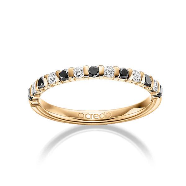 Memoire/Diamantring in Roségold 585 mit zus. 0,42 ct. Brillant tw, si schwarz von acredo - A-10AQFD-E5-1RUR64Z Memoire/Diamantring in Roségold 585 mit zus. 0,42 ct. Brillant tw, si schwarz von acredo - A-10AQFD-E5-1RUR64Z