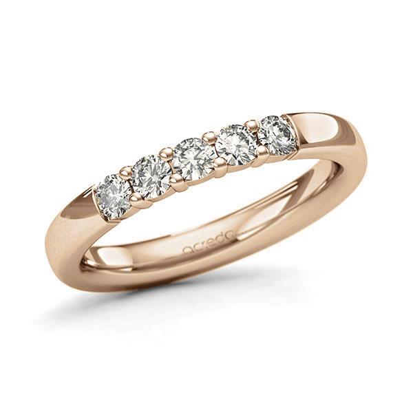 Memoire/Diamantring in Roségold 585 mit zus. 0,4 ct. Brillant tw, si von acredo - A-127QF7-E5-9QZA1Z Memoire/Diamantring in Roségold 585 mit zus. 0,4 ct. Brillant tw, si von acredo - A-127QF7-E5-9QZA1Z