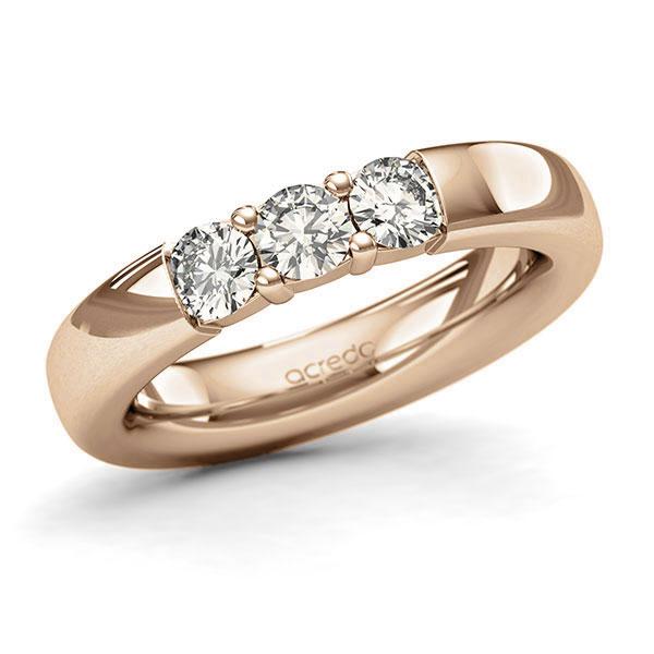 Memoire/Diamantring in Roségold 585 mit zus. 0,75 ct. Brillant tw, si von acredo - A-127QEI-E5-1C8V4GZ Memoire/Diamantring in Roségold 585 mit zus. 0,75 ct. Brillant tw, si von acredo - A-127QEI-E5-1C8V4GZ