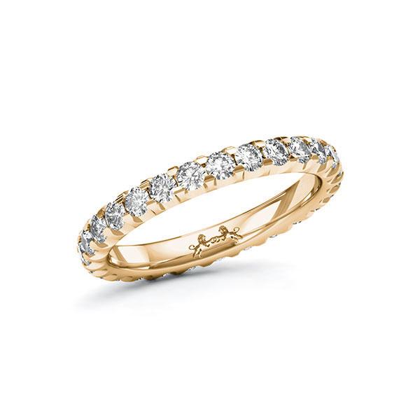 Memoire/Diamantring in Roségold 585 vollausgefasst mit zus. 1,35 ct. Brillant tw, si von Steinberg - Q-11QQ19-E5-1U0KN5Z Memoire/Diamantring in Roségold 585 vollausgefasst mit zus. 1,35 ct. Brillant tw, si von Steinberg - Q-11QQ19-E5-1U0KN5Z
