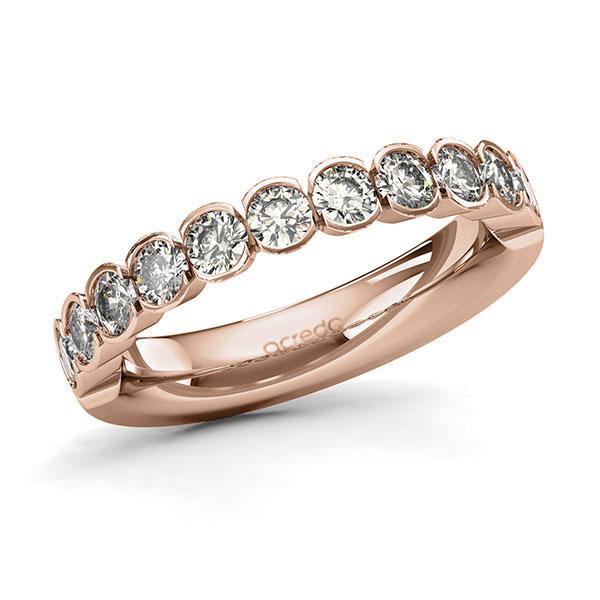 Memoire/Diamantring in Rotgold 585 halbausgefasst mit zus. 1,1 ct. Brillant tw, si von acredo - A-128XJL-R5-9T98WZ Memoire/Diamantring in Rotgold 585 halbausgefasst mit zus. 1,1 ct. Brillant tw, si von acredo - A-128XJL-R5-9T98WZ
