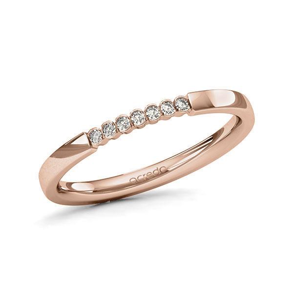 Memoire/Diamantring in Rotgold 585 mit zus. 0,07 ct. Brillant tw, si von acredo - A-11MR60-R5-1T68WNZ Memoire/Diamantring in Rotgold 585 mit zus. 0,07 ct. Brillant tw, si von acredo - A-11MR60-R5-1T68WNZ